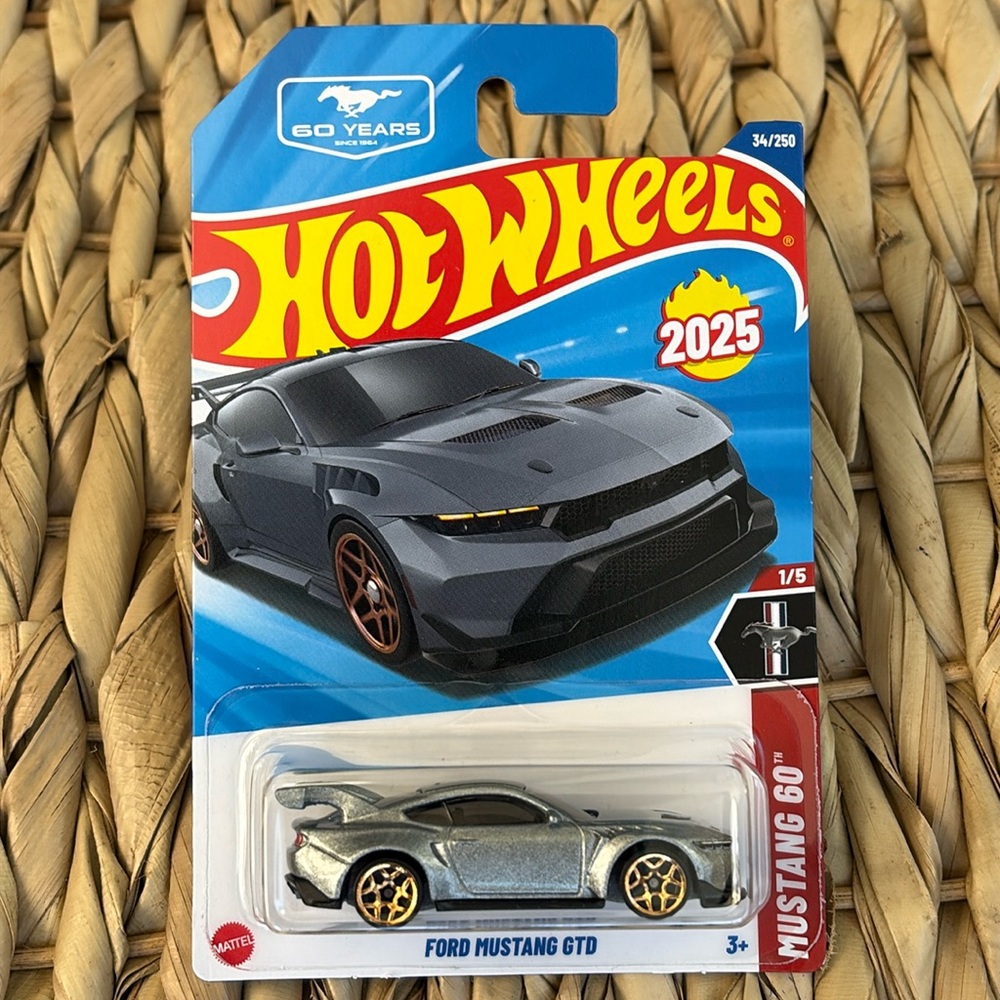 Ford Mustang GTD Car Hot Wheels New 2025 HotWheels Racing 60th Anniversary HYW19
